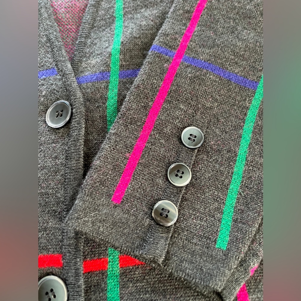 Liz Claiborne Vintage 80's Wool Cashmere Long Grey Sweater
Cardigan - Picture 5 of 14